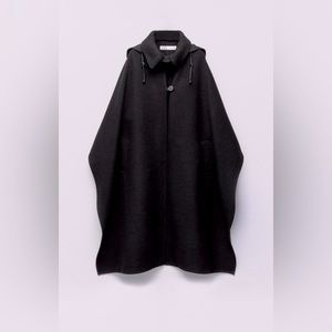 *SOLD* WOOL Hooded cape from ZARA